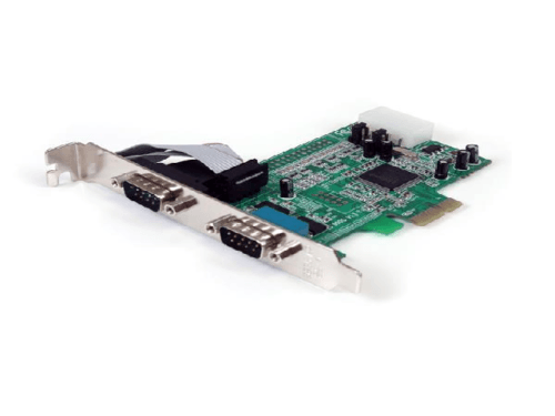 StarTech.com Tarjeta PCI Express Adaptadora Serie RS232 DB9 de 2 Puertos UART16550 - Tarjeta PCIe Controladora de Host Serial RS232 - Tarjeta de Expansión - Windows y Linux (PEX2S553) - Adaptador serie - PCIe perfil bajo - RS-232 x 2 - para P/N: BNDTB10GI, BNDTB210GSFP, BNDTB310GNDP, BNDTB410GSFP, BNDTB4M2E1, BNDTBUSB3142