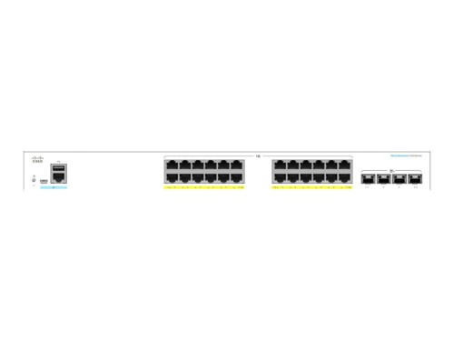 Cisco Business 250 Series CBS250-24T-4G - Conmutador - L3 - inteligente - 24 x 10/100/1000 + 4 x Gigabit SFP - montaje en rack