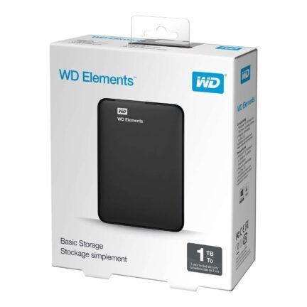 WD ELEMENTS Almacenamiento portátil WDBUZG0010BBK - Disco duro - 1 TB - externo (portátil) - USB 3.0
