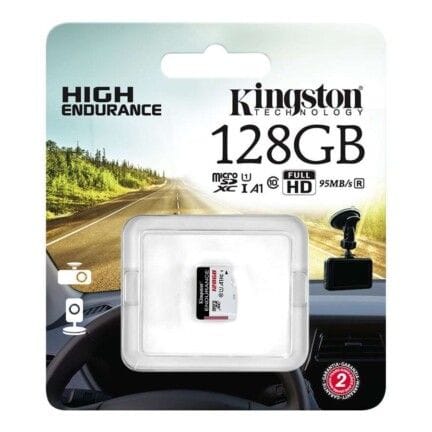 Kingston High Endurance - Tarjeta de memoria flash - 128 GB - A1 / UHS-I U1 / Class10 - microSDXC UHS-I