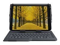 Logitech Universal Folio for 9-10 inch Tablets - Caja de teclado y folio - inalámbrico - Bluetooth 3.0 - No incluye pluma digital