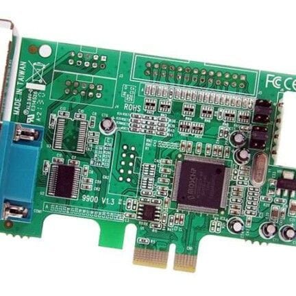 StarTech.com Tarjeta PCI Express Adaptadora Serie RS232 DB9 de 1 Puerto UART16550 - Tarjeta PCIe Controladora de Host Serial RS232 - Tarjeta de Expansión de Perfil Bajo - Windows y Linux (PEX1S553LP) - Adaptador serie - PCIe perfil bajo - RS-232