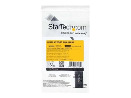 StarTech.com Conversor de Vídeo DisplayPort a HDMI con Audio – Adaptador Activo DP 1.2 para Ordenadores de Sobremesa/Laptops – 4K @ 30Hz - Vídeo conversor - DisplayPort - HDMI - para P/N: DKM30CHDPD, DKM30CHDPDUE, SV231QDPU34K, TB3CDK2DP, TB3CDK2DPUE, TB3DKM2DPL