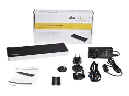 StarTech.com Replicador de Puertos Universal Triple para Ordenador Portátil - Base Docking Station USB 3.0 - Estación de conexión - USB - GigE - para P/N: ARMBARTRIO2, ARMTRIO, LTLOCK