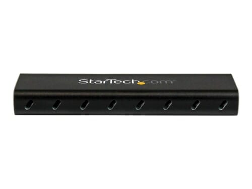 StarTech.com Adaptador SSD M.2 a USB 3.0 SuperSpeed UASP con Carcasa Protectora - Conversor NGFF de Unidad SSD - Caja de almacenamiento - M.2 - SATA 6Gb/s - USB 3.0 - negro