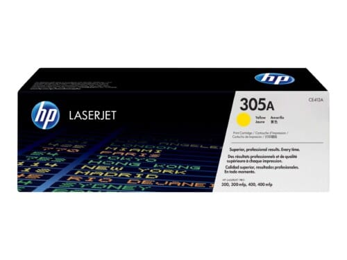 HP 305A - Amarillo - original - LaserJet - cartucho de tóner (CE412A) - para LaserJet Pro 300 color M351a, 300 color MFP M375nw, 400 color M451, 400 color MFP M475