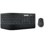 Logitech - Keyboard and mouse set - Spanish - Wireless - 2.4 GHz - Black