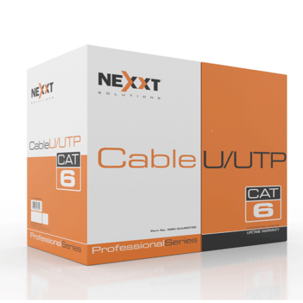 Nexxt Solutions Infrastructure - Bulk cable - UTP - 100 m - RJ-45 a  - Gray - Cat6 4P CM 100m