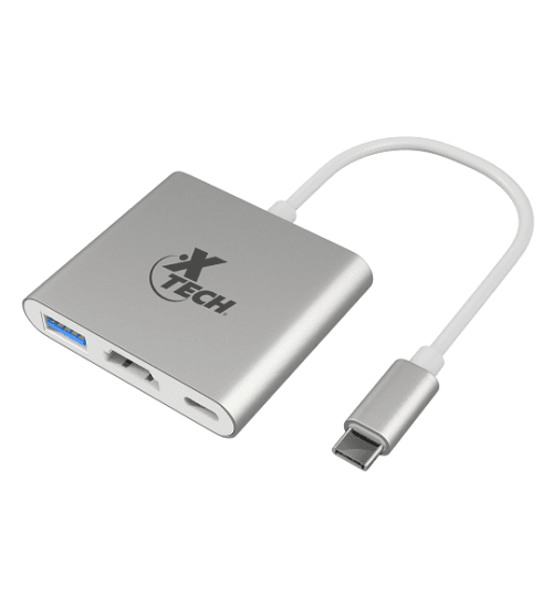 Adaptador multipuerto USB Tipo C 3-en-1 XTC-565