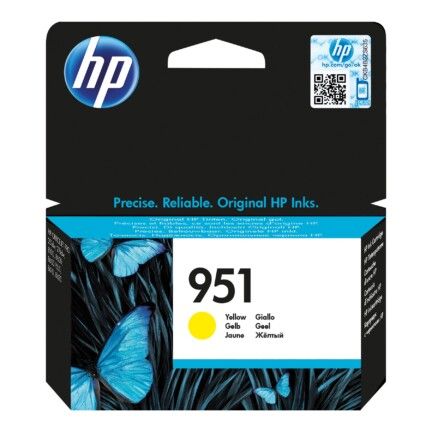 HP 951 - 8 ml - amarillo - original - cartucho de tinta - para Officejet Pro 251, 276, 8100, 8600, 8600 N911, 8610, 8615, 8616, 8620, 8625, 8630, 8640