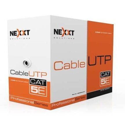 Nexxt Solutions Infrastructure - Bulk cable - UTP - 100 m - RJ-45 a  - Gray - Cat5e - 24AWG - 4P CM 100m