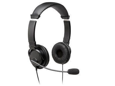 Kensington USB Hi-Fi Headphones with Mic - Auricular - en oreja - cableado - USB-A - negro