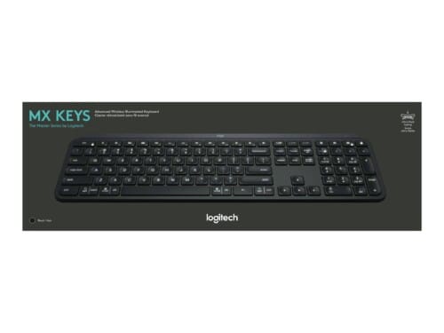 Logitech MX Keys - Teclado - retroiluminación - Bluetooth, 2.4 GHz