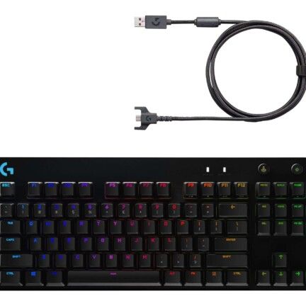 Logitech G Pro Mechanical Gaming Keyboard - Teclado - retroiluminación - USB - interruptor: GX Blue Clicky - negro