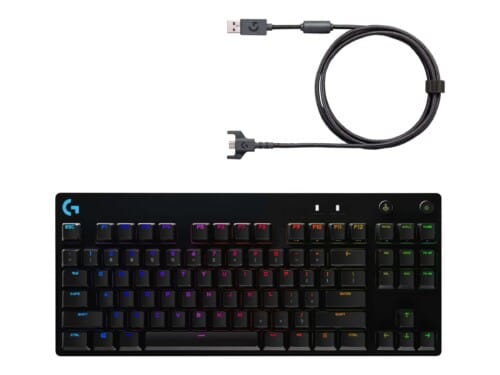 Logitech G Pro Mechanical Gaming Keyboard - Teclado - retroiluminación - USB - interruptor: GX Blue Clicky - negro