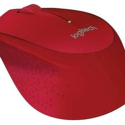 Logitech M280 - Ratón - diestro - óptico - 3 botones - inalámbrico - 2.4 GHz - receptor inalámbrico USB - rojo