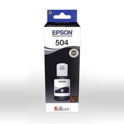 Epson 504 - 127 ml - negro - original - recarga de tinta - para EcoTank L4150, L4160, L4260, L6161, L6171, L6191, L6270; EcoTank ITS L4150, L4160