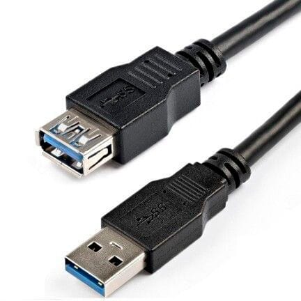 StarTech.com Cable USB 3.0 de 2m Extensor Alargador - USB A Macho a Hembra - Cable alargador USB - USB Tipo A (H) a USB Tipo A (M) - USB 3.0 - 2 m - negro - para P/N: HB30A4AIB, SV211DPUA4K, SV211HDUA4K, USB2001EXT2NA, USB2002EXT2NA, USB2004EXT2NA