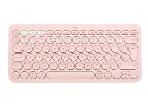 Logitech K380 Multi-Device Bluetooth Keyboard - Teclado - inalámbrico - Bluetooth 3.0 - QWERTY - español - rosa