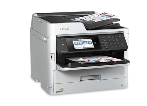 Epson WorkForce Pro WF-C5790 - Impresora multifunción - color - chorro de tinta - A4/Legal (material) - hasta 22 ppm (copiando) - hasta 24 ppm (impresión) - 330 hojas - 33.6 Kbps - USB 2.0, Gigabit LAN, Wi-Fi(n)