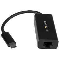 StarTech.com USB C to Gigabit Ethernet Adapter - Black - USB 3.1 to RJ45 LAN Network Adapter - USB Type C to Ethernet (US1GC30B) - Adaptador de red - USB-C - Gigabit Ethernet - negro - para P/N: HB30C3A1CFB, HB30C3A1CFS, TB33A1C