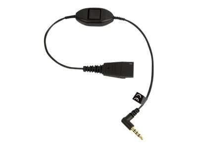 Jabra - Cable para auriculares - Desconexión rápida macho a mini-phone stereo 3.5 mm macho - 30 cm