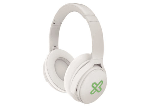 Klip Xtreme Imperious KWH-251 - Auriculares con diadema con micro - en oreja - Bluetooth - inalámbrico, cableado - conector de 3,5 mm - blanco