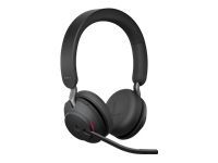 Jabra Evolve2 65 MS Stereo - Auricular - en oreja - Bluetooth - inalámbrico - USB-A - aislamiento de ruido - negro - Certificado para Equipos de Microsoft
