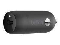 Belkin - Adaptador de corriente para el coche - 20 vatios - Fast Charge (24 pin USB-C) - negro
