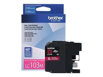 Brother LC103M - Alto rendimiento - magenta - original - cartucho de tinta - para Brother DCP-J152, MFC-J245, J285, J450, J470, J475, J650, J6520, J6720, J6920, J870, J875