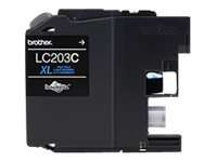 Brother LC203C - Alto rendimiento - cián - original - cartucho de tinta - para Brother MFC-J460, J4620, J485, J5620, J5720, J880, J885; Business Smart MFC-J4320, J4420