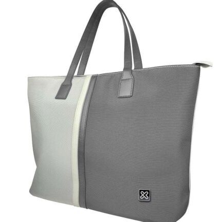 Klip Xtreme - Notebook carrying case and handbag - 15.6" - 1200D polyester - Gray/White - Ladies Bag