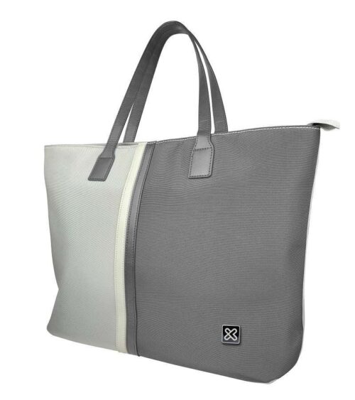 Klip Xtreme - Notebook carrying case and handbag - 15.6" - 1200D polyester - Gray/White - Ladies Bag