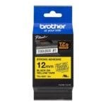 Brother TZe-S631 - Adhesivo extrarresistente - negro sobre amarillo - rollo (1,2 cm x 8 m) 1 cinta(s) tipo laminado - para Brother PT-D210, D600, H110; P-Touch PT-1005, 1880, E800, H110; P-Touch Cube Plus PT-P710