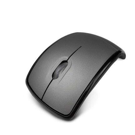 Klip Xtreme - Mouse - 2.4 GHz - Wireless - Gray - Foldable - 1000dpi