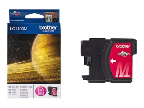 Brother LC1100M - Magenta - original - cartucho de tinta - para Brother DCP-185, 385, 395, 585, J715, MFC-490, 5490, 5890, 5895, 6890, 790, 795, 990, J615