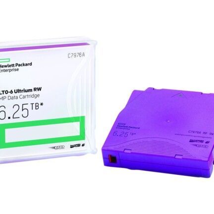 HPE Ultrium RW Data Cartridge - LTO Ultrium 6 6.25 TB - púrpura - para StoreEver 6250, LTO-6, MSL2024, MSL4048, MSL8096; StoreEver 1/8 G2