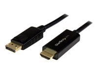 StarTech.com Cable Conversor DisplayPort a HDMI de 1m - Color Negro - Ultra HD 4K - Cable adaptador - DisplayPort macho a HDMI macho - 1 m - negro - compatibilidad con 4K - para P/N: TB3DK2DPPD, TB3DK2DPPDUE, TB3DK2DPW, TB3DK2DPWUE, TB3DKDPMAW, TB3DKDPMAWUE