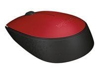 Logitech M170 - Ratón - diestro y zurdo - inalámbrico - 2.4 GHz - receptor inalámbrico USB - rojo