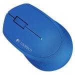 Logitech M280 - Ratón - diestro - óptico - 3 botones - inalámbrico - 2.4 GHz - receptor inalámbrico USB - azul