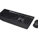 Logitech Wireless Combo MK345 - Juego de teclado y ratón - inalámbrico - 2.4 GHz - QWERTY - español - negro, azul