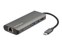 StarTech.com Adaptador Multipuertos con HDMI - 4K - Mac / Windows - Lector de Tarjetas SD - Hub USB C a USB 3.0 - 2x USB-A 1x USB-C PD 3.0 - Versión actualizada del DKT30CSDHPD (DKT30CSDHPD3) - Estación de conexión - USB-C - GigE - para P/N: ARMPIVOTE2, FPPNEUSTND, MONSTADQI