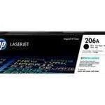 HP 206A - Negro - original - LaserJet - cartucho de tóner (W2110A) - para Color LaserJet Pro M255dw, M255nw, MFP M282nw, MFP M283cdw, MFP M283fdn, MFP M283fdw