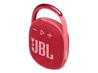 JBL Clip 4 - Altavoz - para uso portátil - inalámbrico - Bluetooth - 5 vatios - rojo