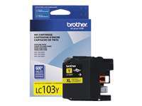 Brother LC103Y - Alto rendimiento - amarillo - original - cartucho de tinta - para Brother DCP-J152, MFC-J245, J285, J450, J470, J475, J650, J6520, J6720, J6920, J870, J875