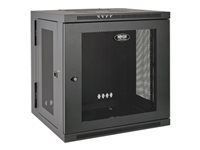 Tripp Lite 12U Wall Mount Rack Enclosure Server Cabinet Hinged Doors/Sides - Rack armario - instalable en pared - negro - 12U - 19"