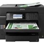 Epson EcoTank L15150 - Impresora multifunción - color - chorro de tinta - rellenable - 297 x 432 mm (original) - A3 (material) - hasta 16 ppm (copiando) - hasta 25 ppm (impresión) - 550 hojas - 33.6 Kbps - Gigabit LAN, host USB, USB 3.0, Wi-Fi(ac)