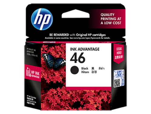 HP 46 - Negro - original - Ink Advantage - cartucho de tinta - para Deskjet Ink Advantage Ultra 2529, Ink Advantage Ultra 4729