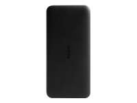 Xiaomi Redmi - Cargador portátil - 20000 mAh - 74 Wh - 18 vatios - 3.6 A - Fast Charge - 2 conectores de salida (USB) - negro