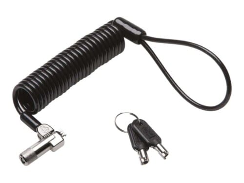 Kensington NanoSaver Portable Keyed Laptop Lock - Bloqueo de cable de seguridad - negro - 2.3 m